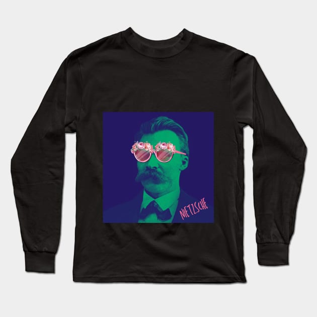 NIETZSCHE Long Sleeve T-Shirt by PHILOSOPHY SWAGS